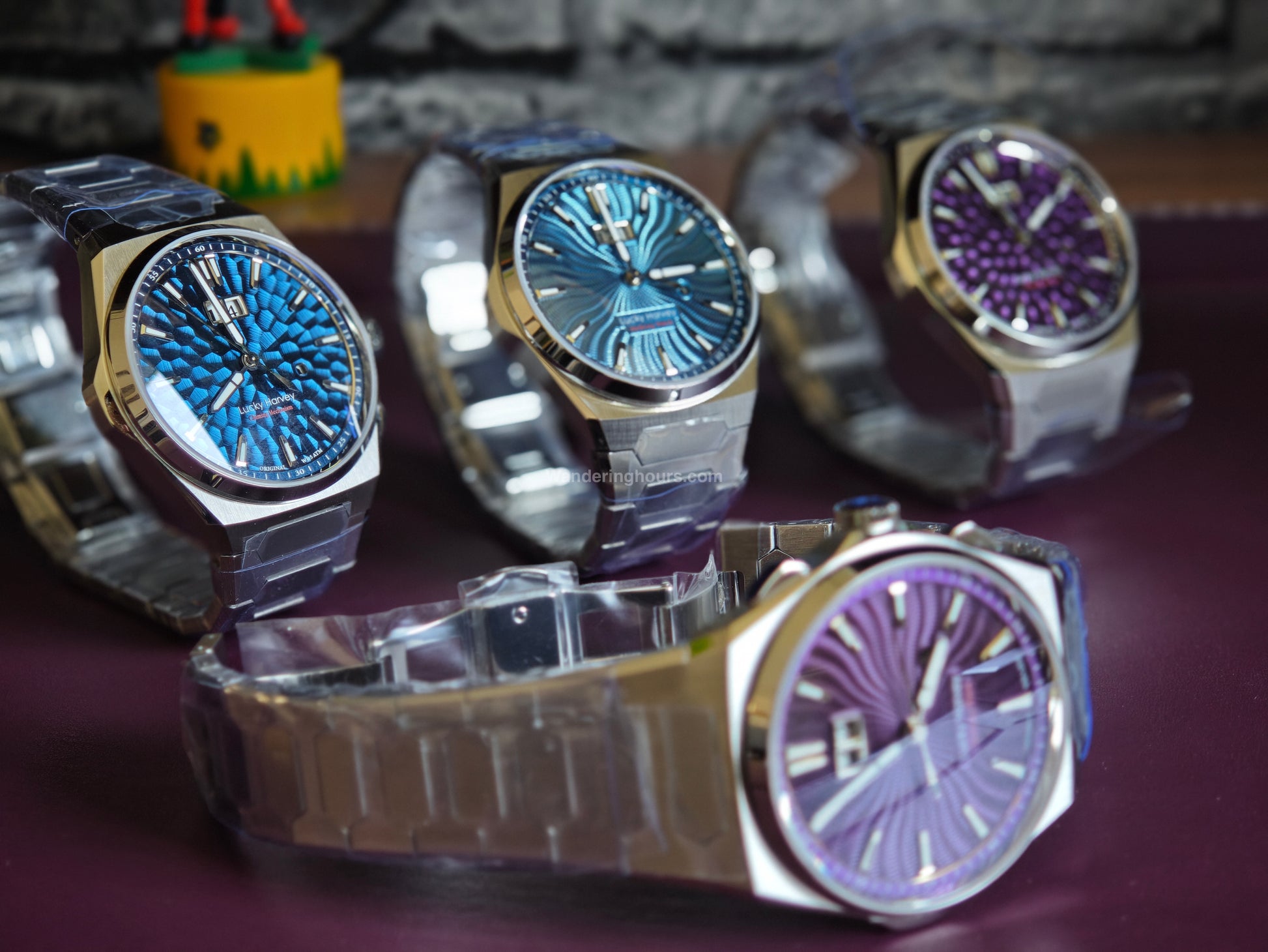Lucky Harvey Sound Of Nature New Hammer Dial Chiming Watch Blue