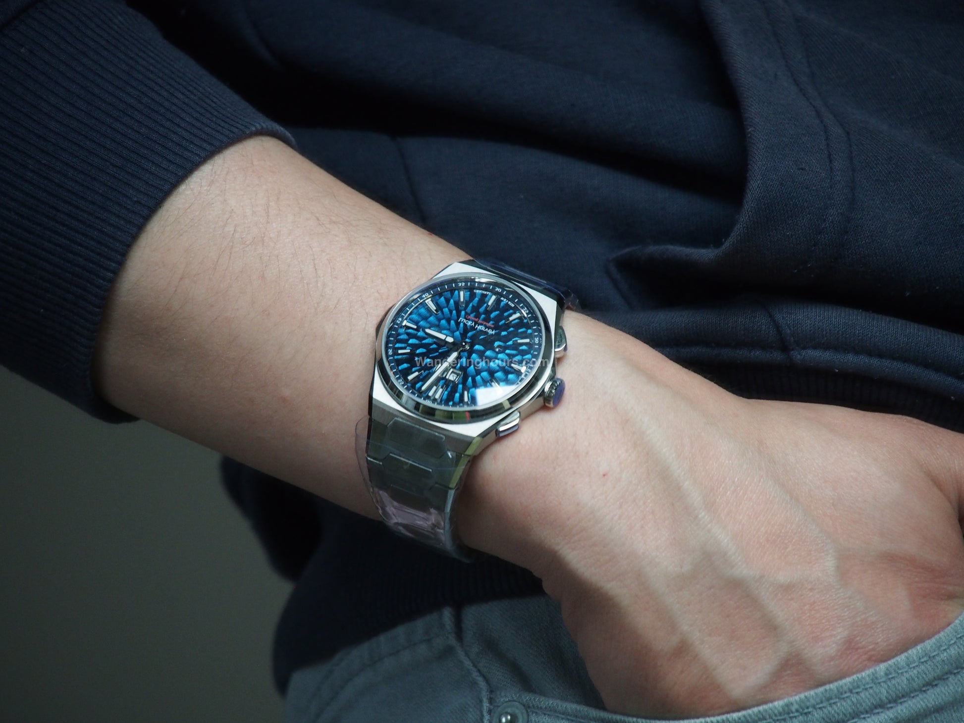 Lucky Harvey Sound Of Nature New Hammer Dial Chiming Watch Blue