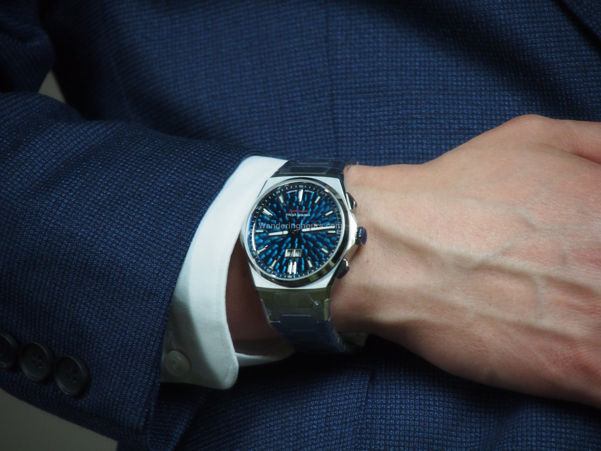 Lucky Harvey Sound Of Nature New Hammer Dial Chiming Watch Blue