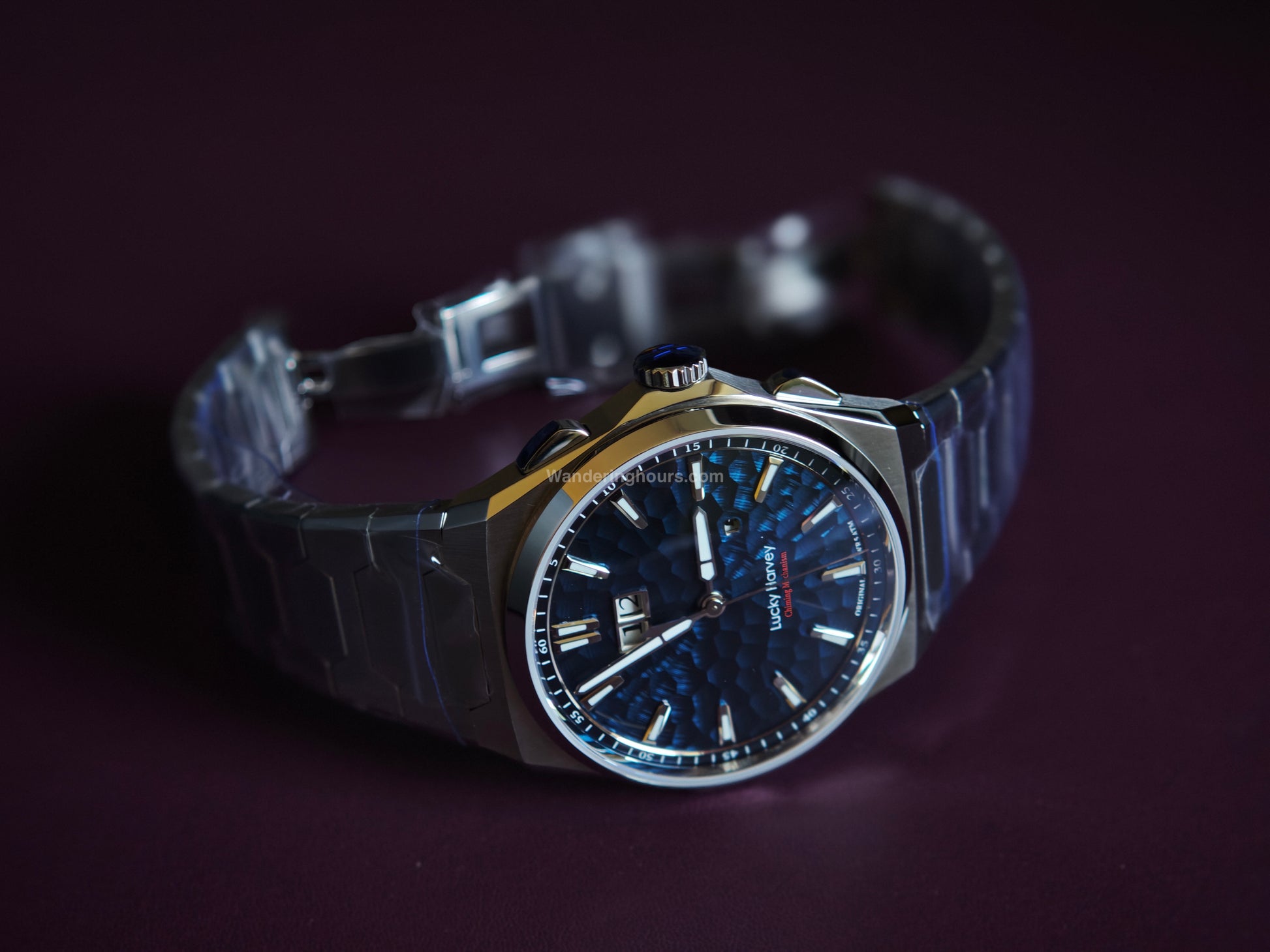 Lucky Harvey Sound Of Nature New Hammer Dial Chiming Watch Blue