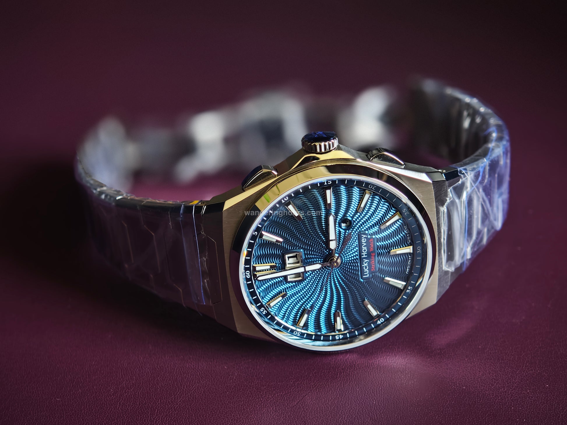 Lucky Harvey Sound Of Nature New Guilloché Dial Chiming Watch Ocean Blue