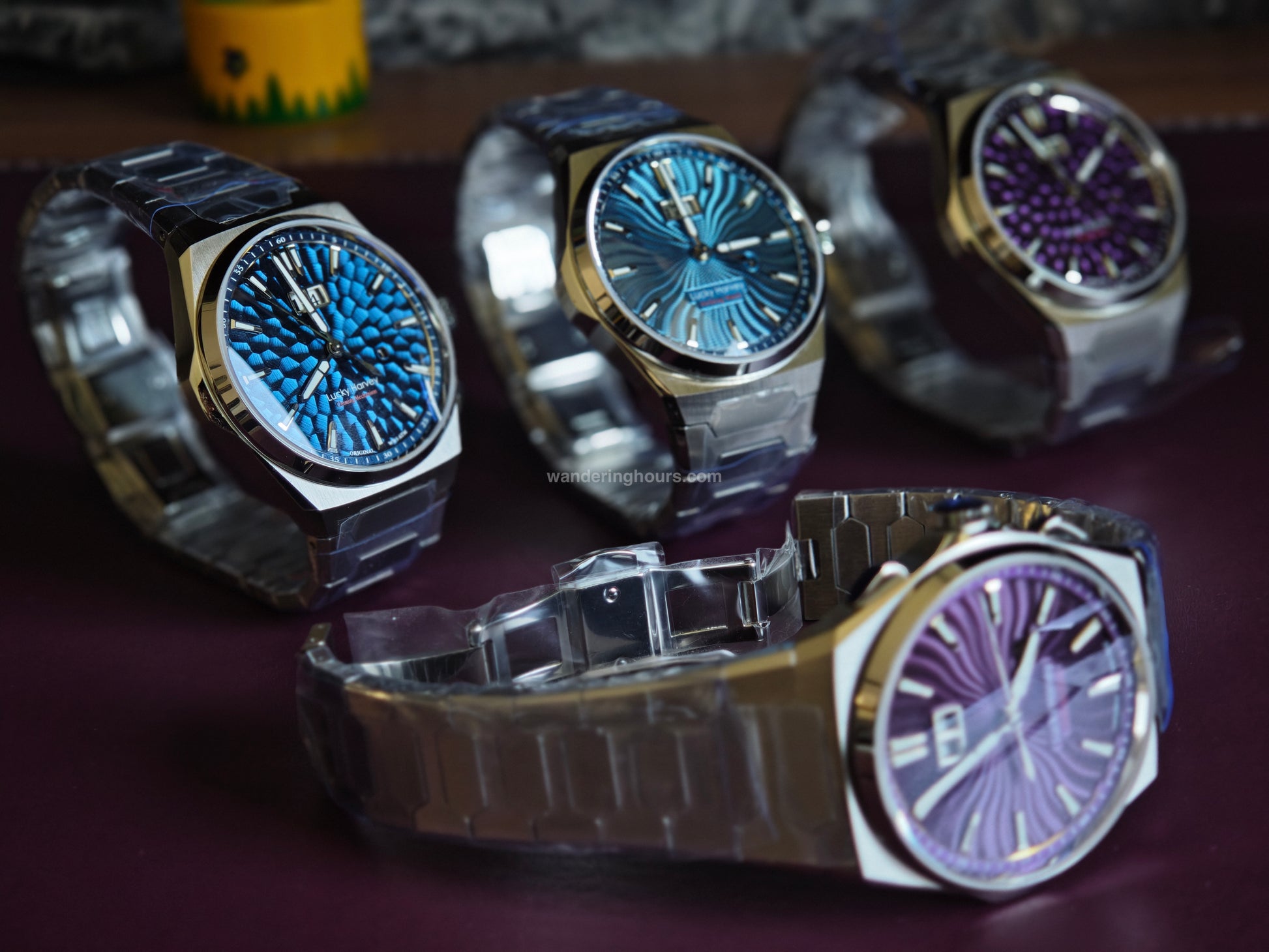Lucky Harvey Sound Of Nature New Guilloché Dial Chiming Watch Ocean Blue