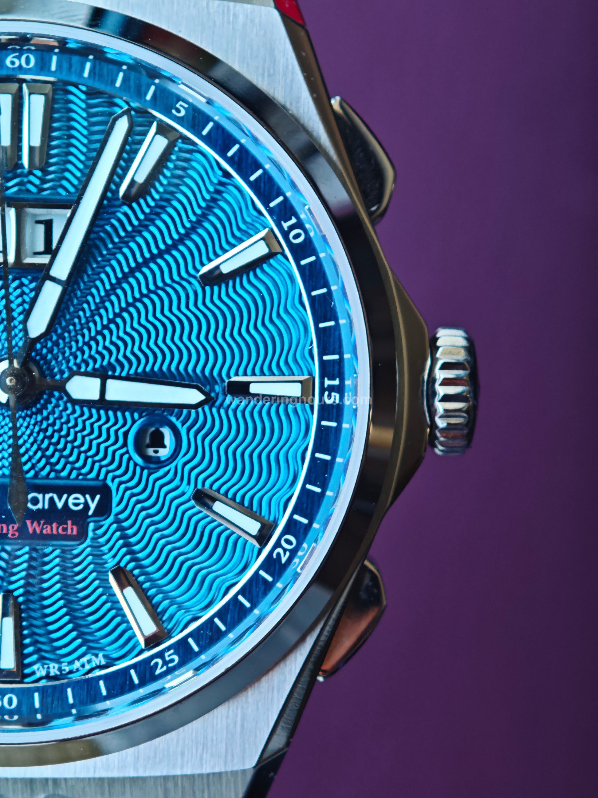 Lucky Harvey Sound Of Nature New Guilloché Dial Chiming Watch Ocean Blue
