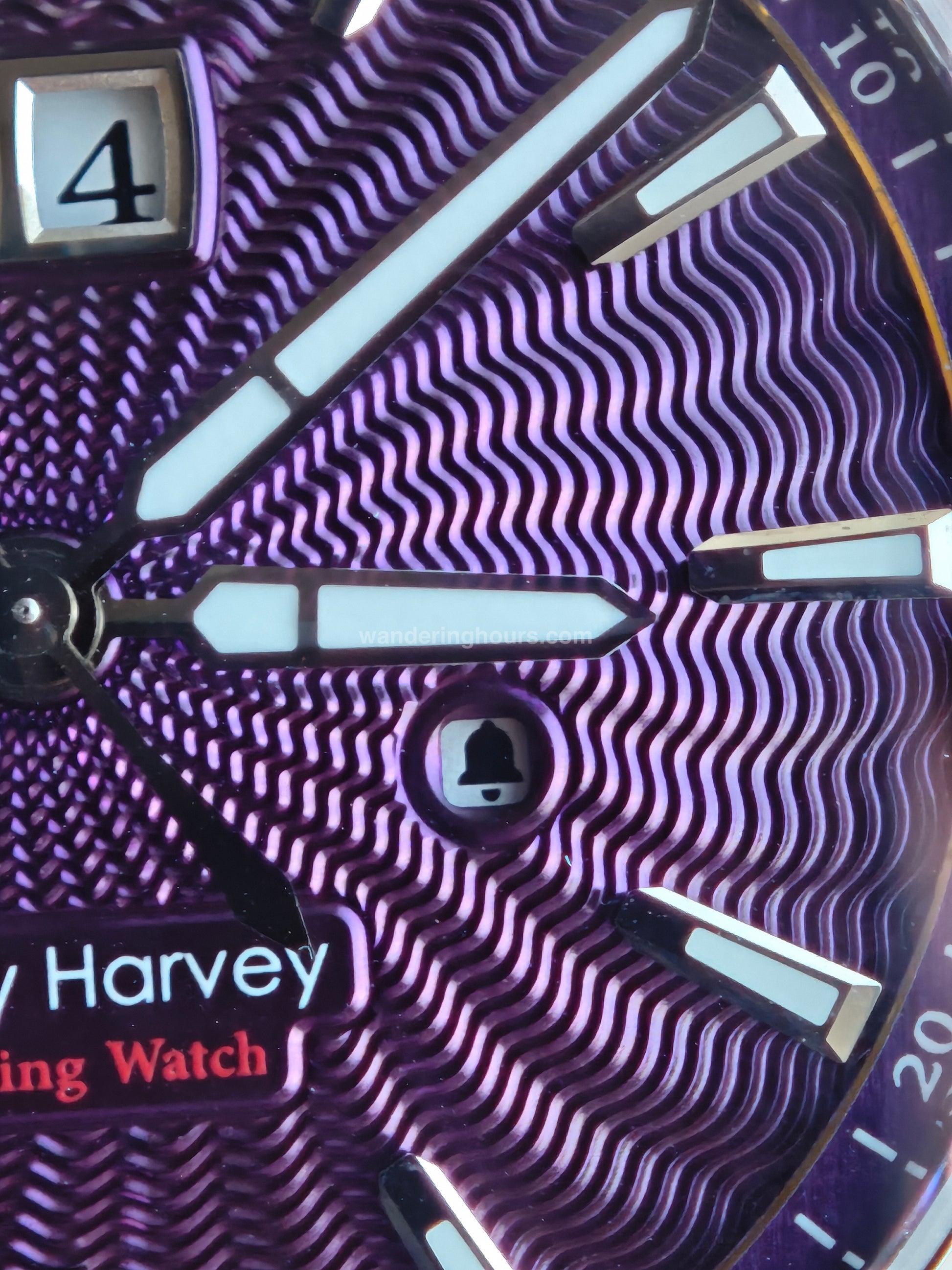 Lucky Harvey Sound Of Nature Guilloché Dial Chiming Watch Purple Dial