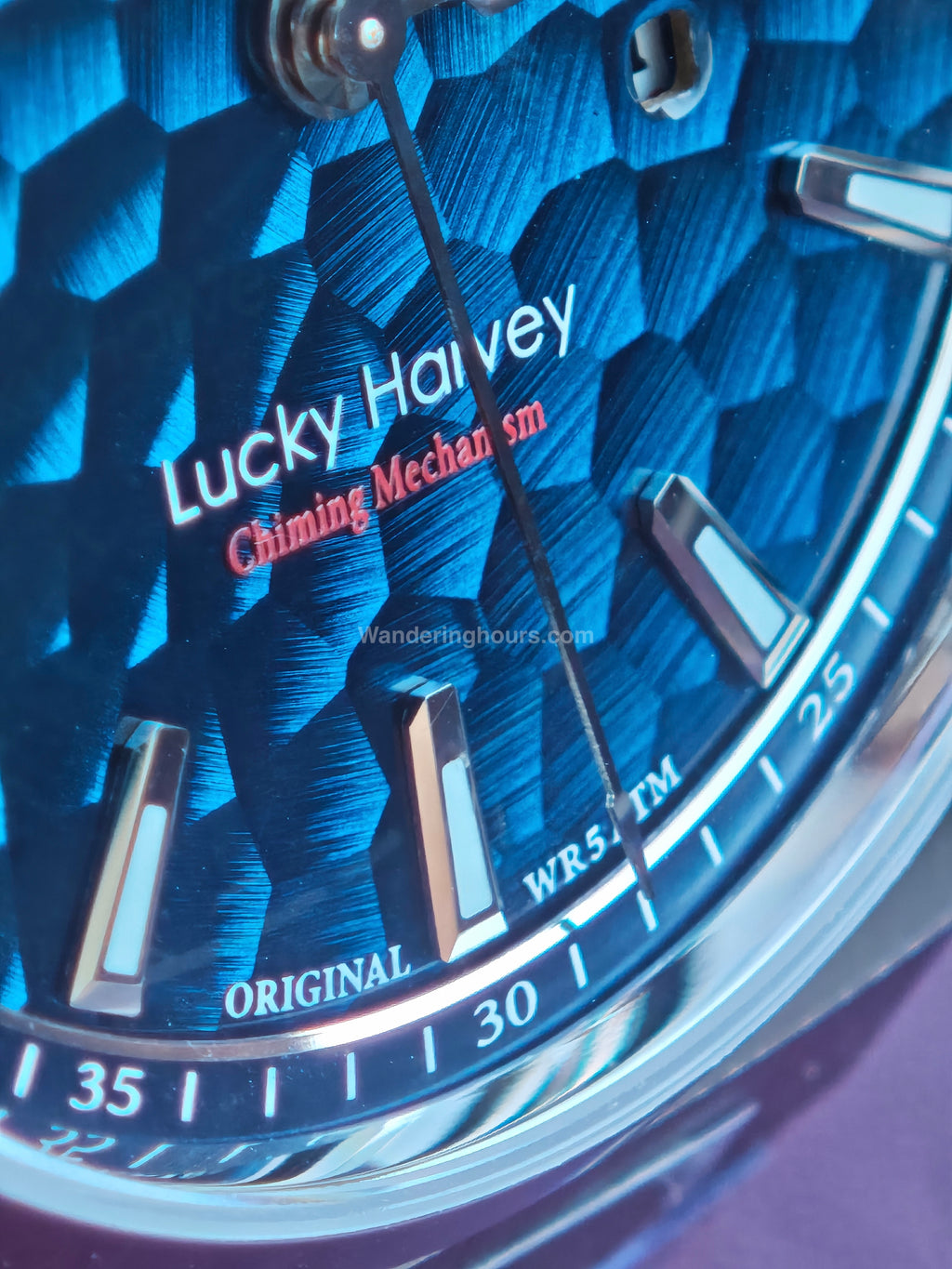 Lucky Harvey Sound Of Nature New Hammer Dial Chiming Watch Blue
