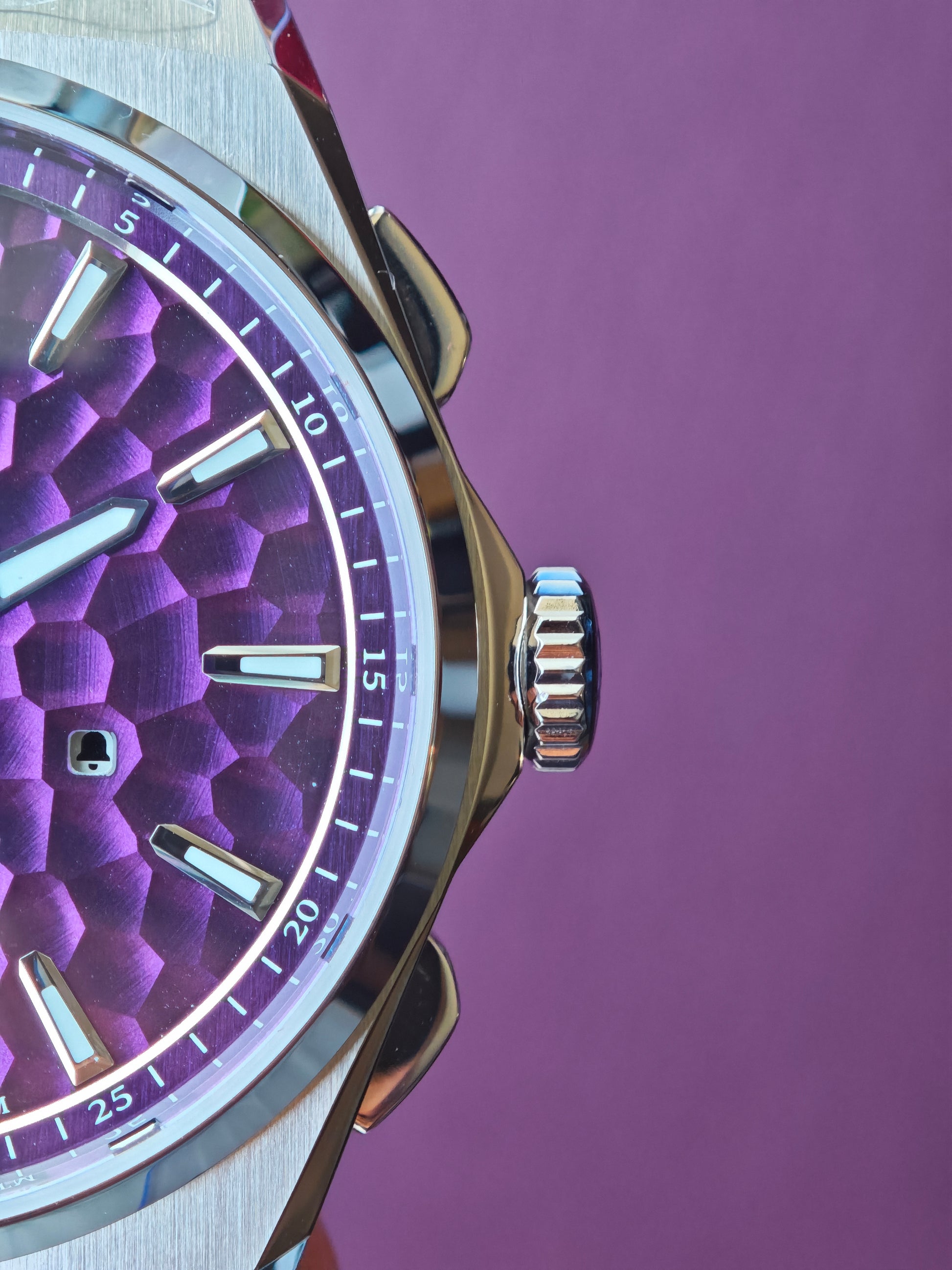 Lucky Harvey Sound Of Nature New Hammer Dial Chiming Watch Purple Dial