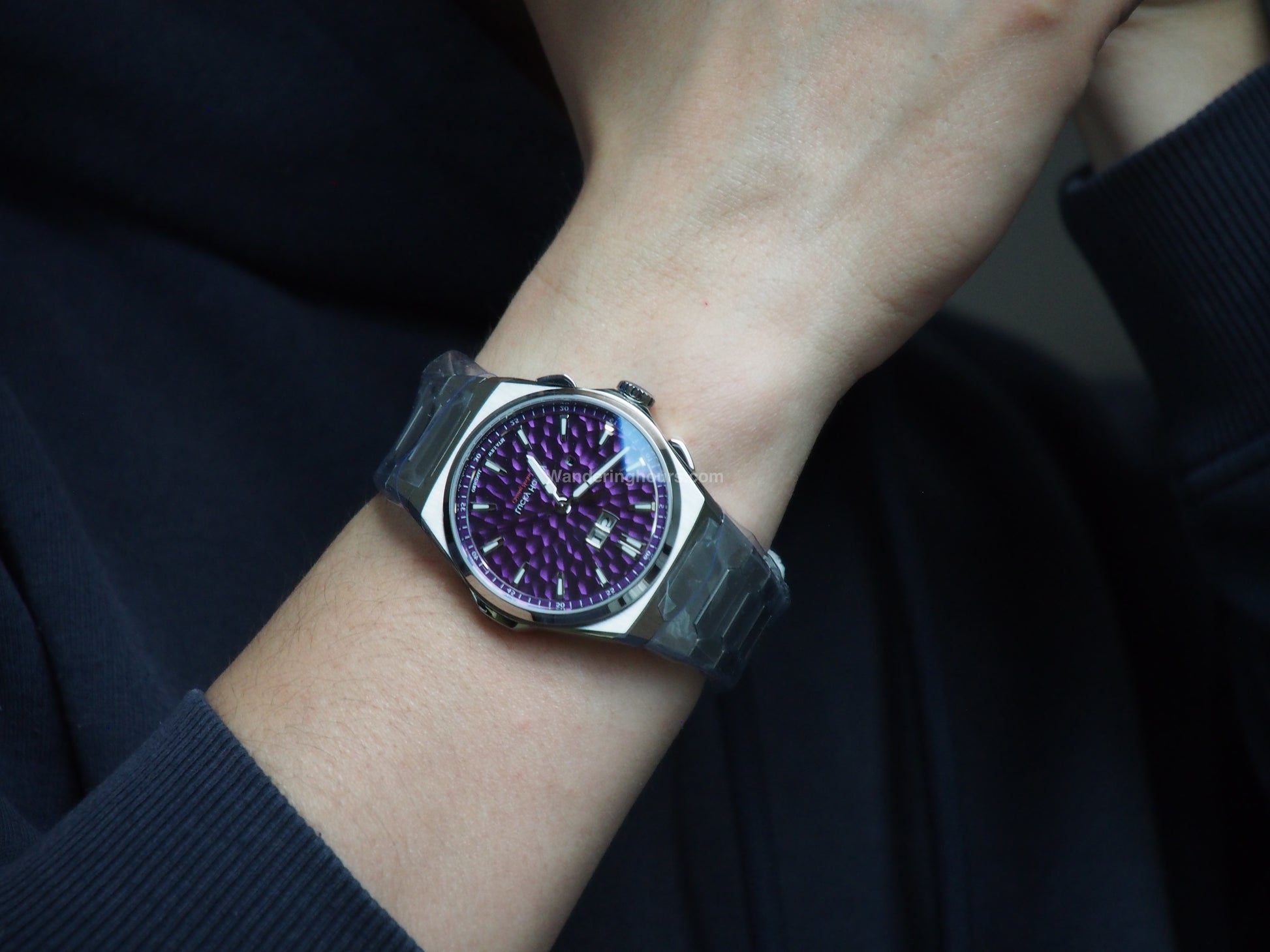 Lucky Harvey Sound Of Nature New Hammer Dial Chiming Watch Purple Dial