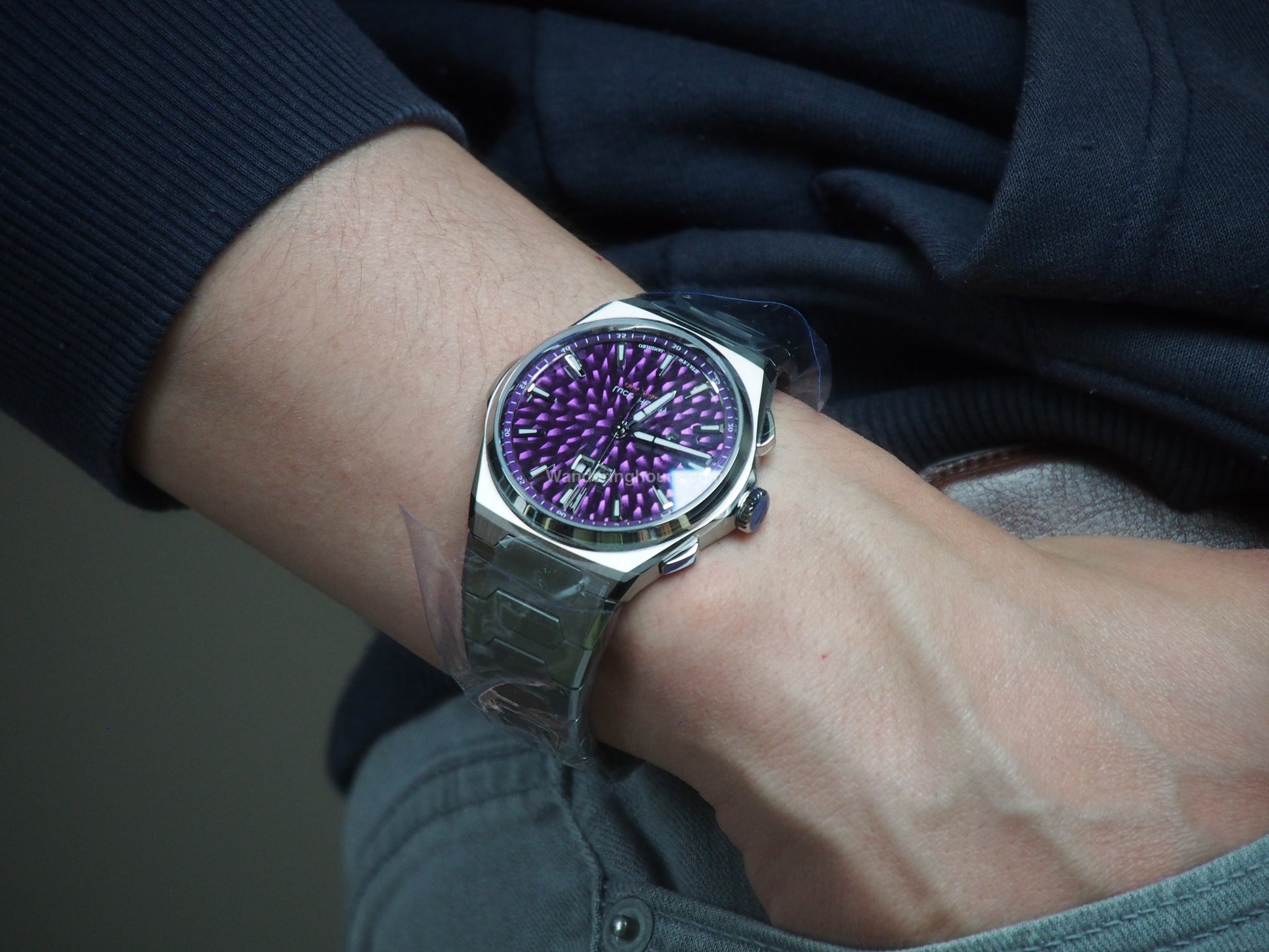 Lucky Harvey Sound Of Nature New Hammer Dial Chiming Watch Purple Dial