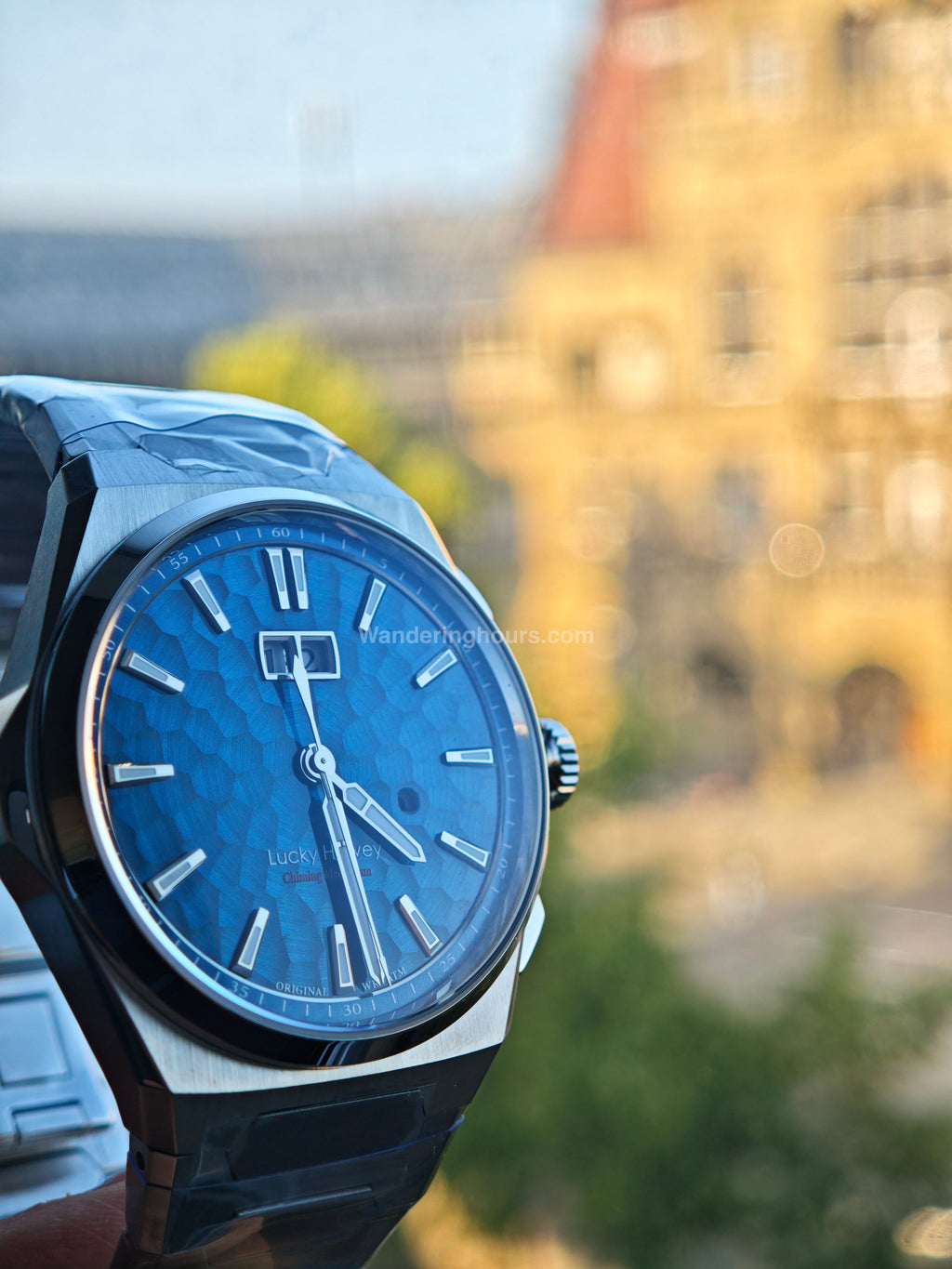Lucky Harvey Sound Of Nature New Hammer Dial Chiming Watch Blue