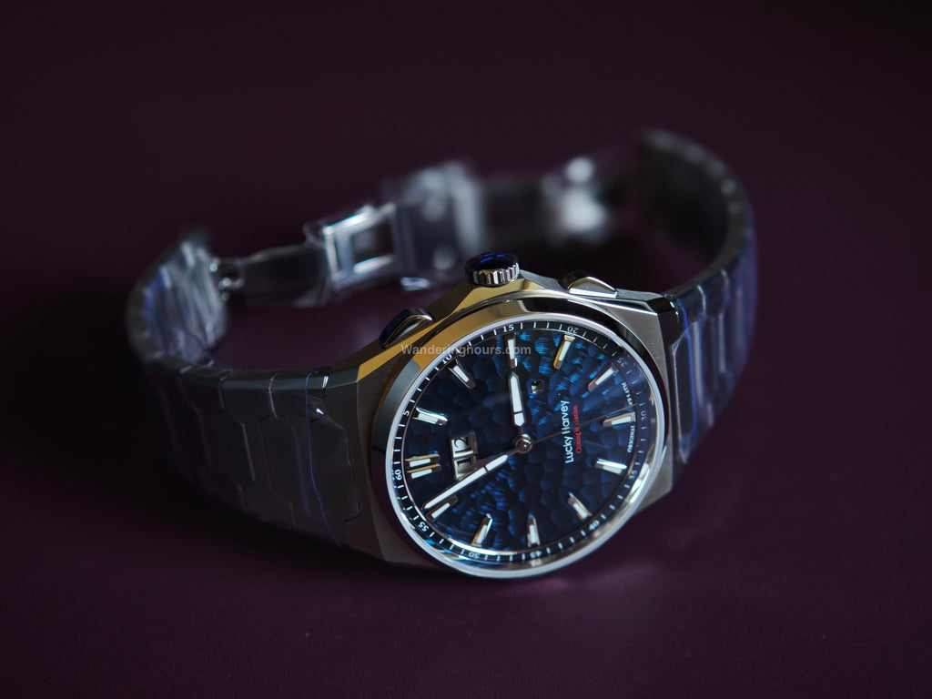 Lucky Harvey Sound Of Nature New Hammer Dial Chiming Watch Blue