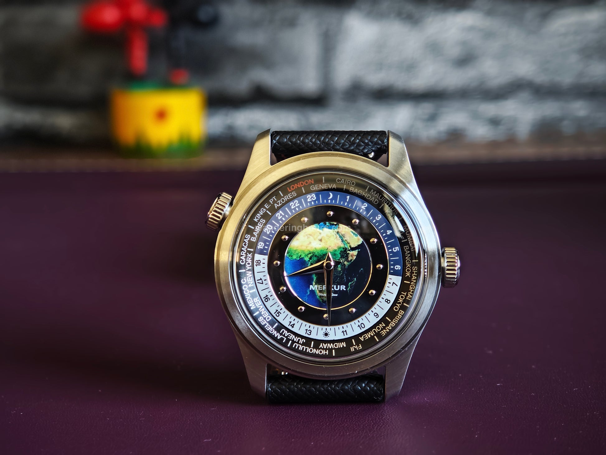 Merkur Universal Time Watch World Time complication