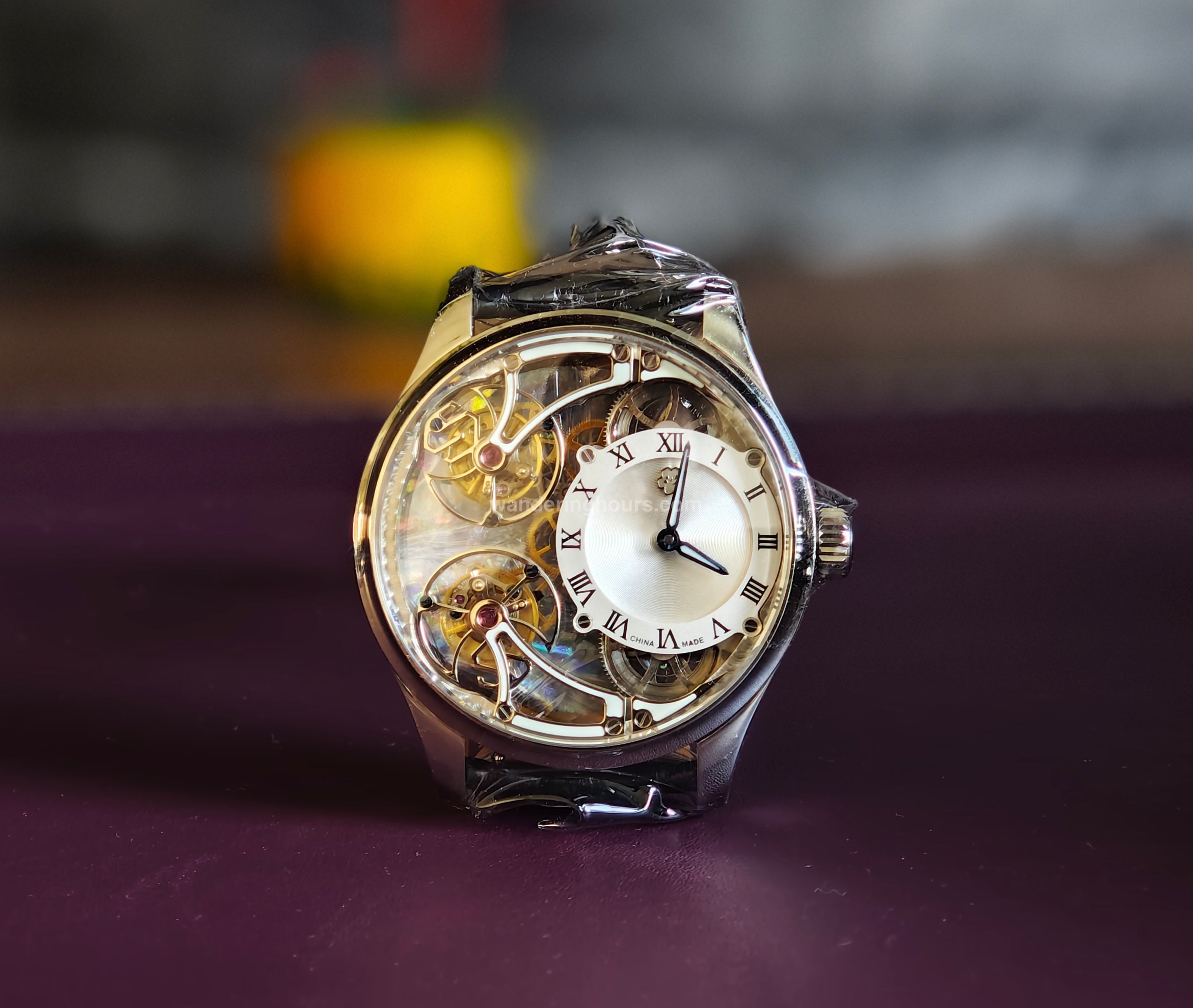 Oriental Cherry Double tourbillon Sakura white dial