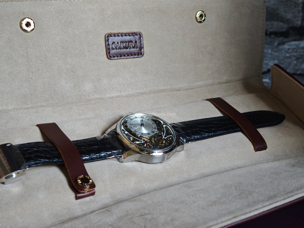 Oriental Cherry Double tourbillon Sakura white dial
