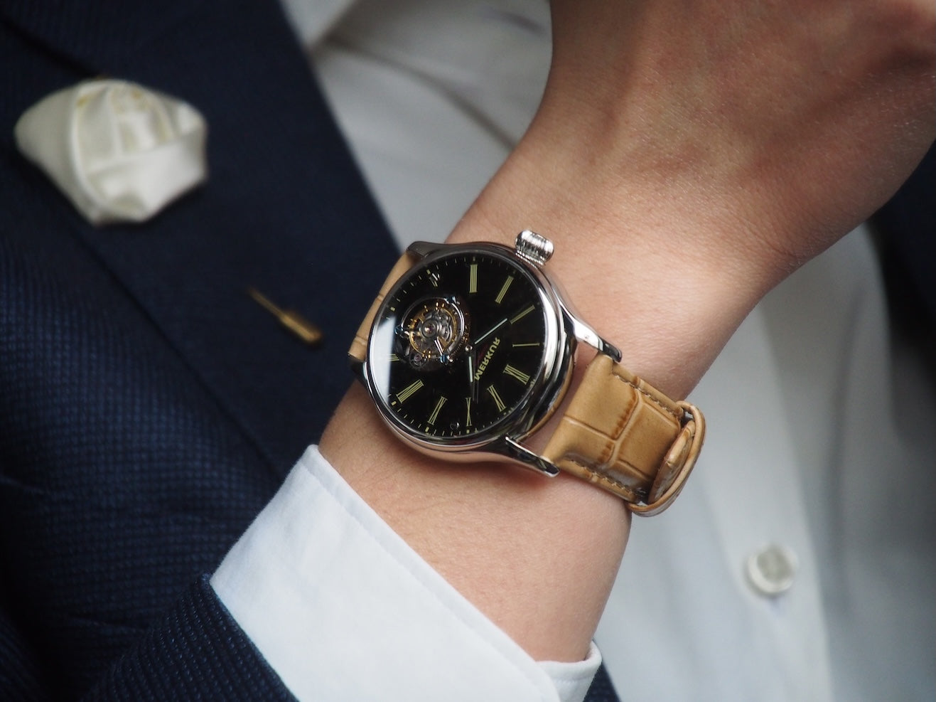 Merkur Tourbillon Glass Transparent Dial