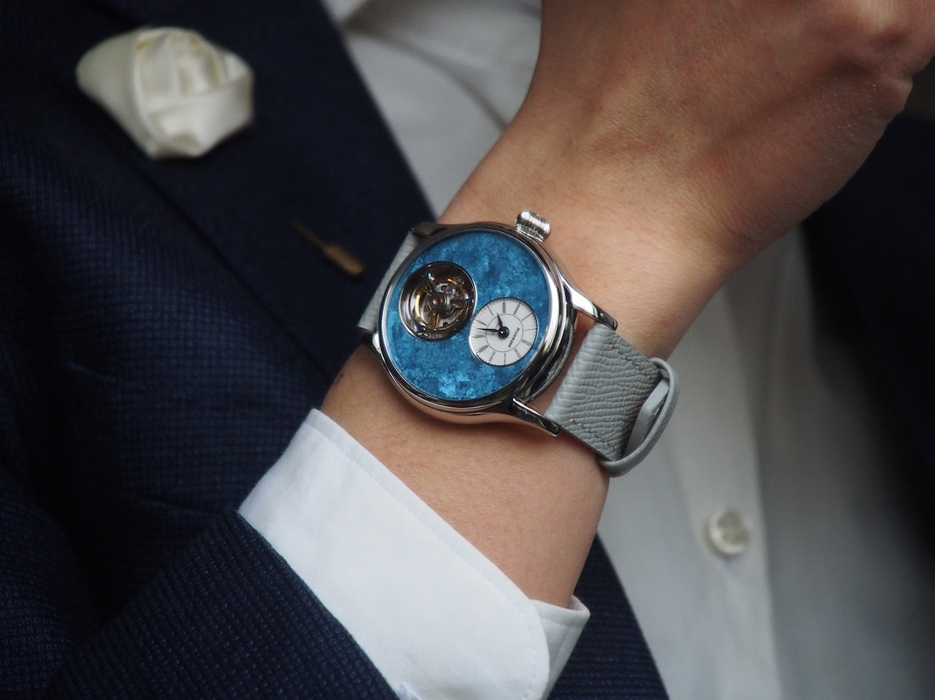 Merkur Tourbillon Ice Flower Dial