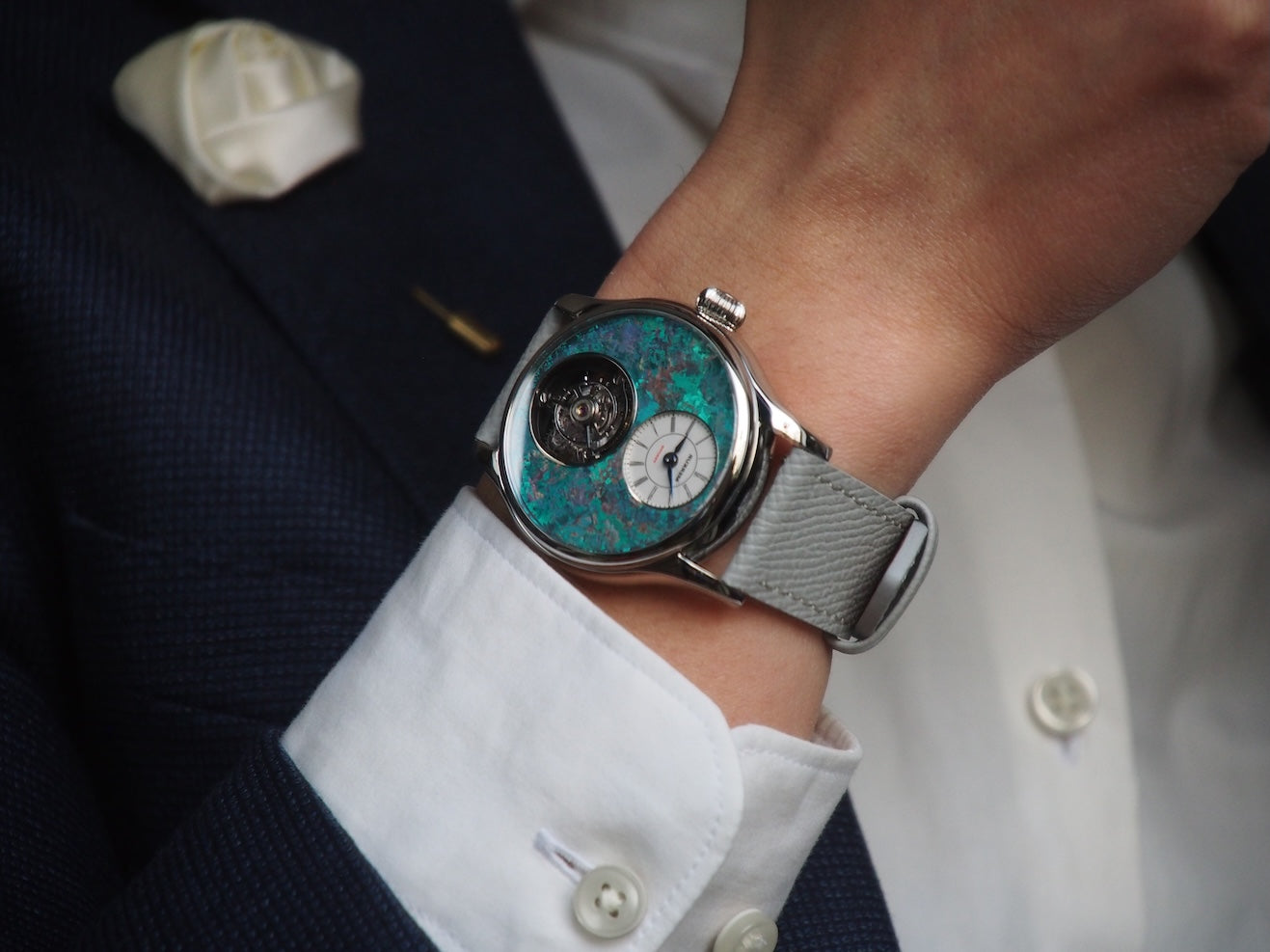 Merkur Tourbillon Ice Flower Dial