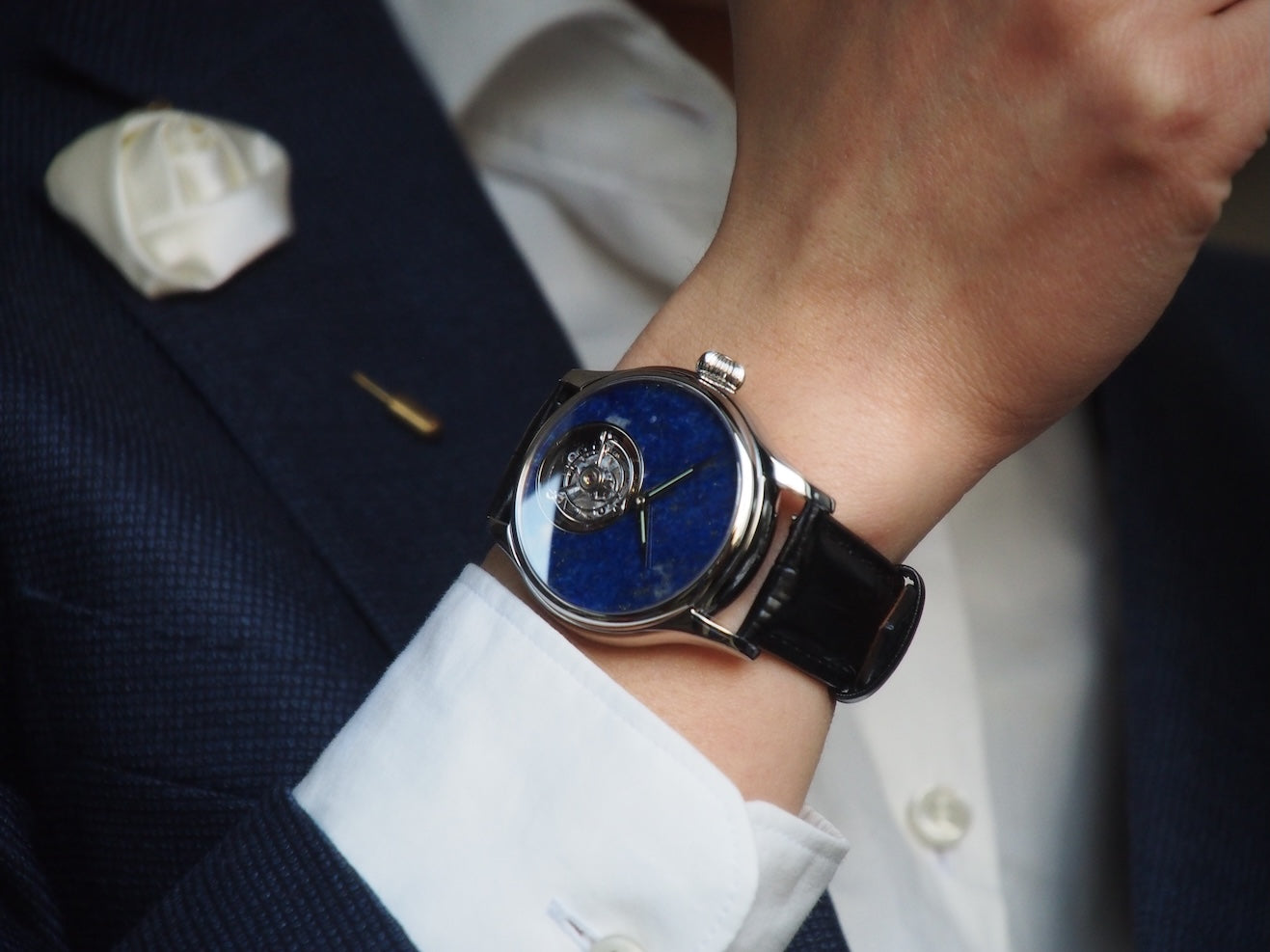 Merkur Tourbillon Natural Stone Dial
