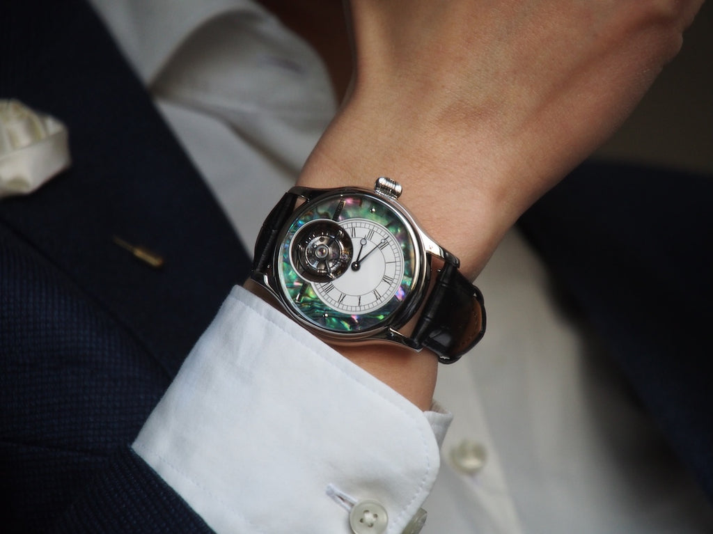 Merkur Tourbillon Pearl Dial