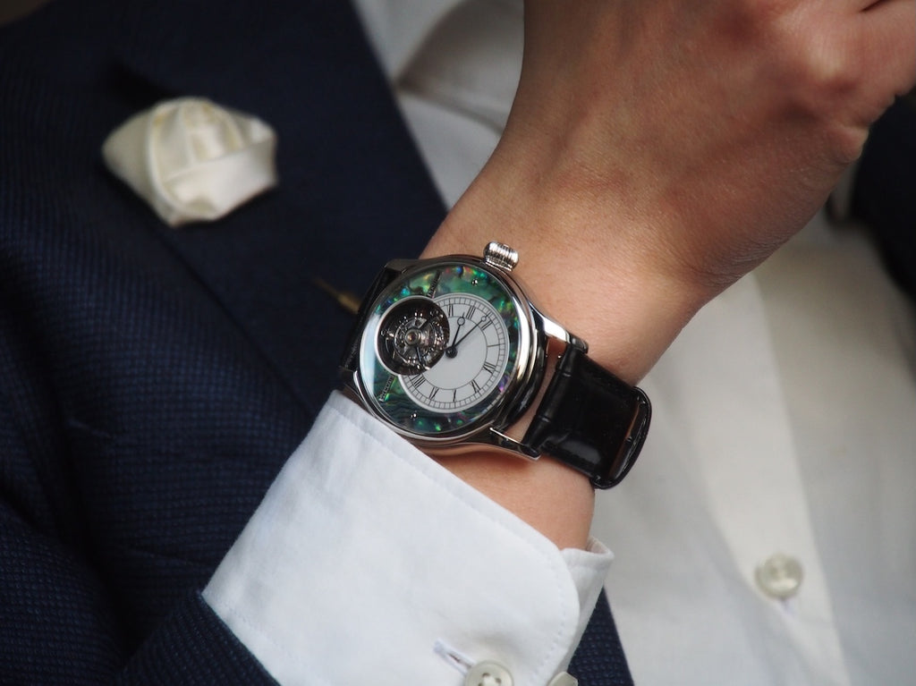 Merkur Tourbillon Pearl Dial