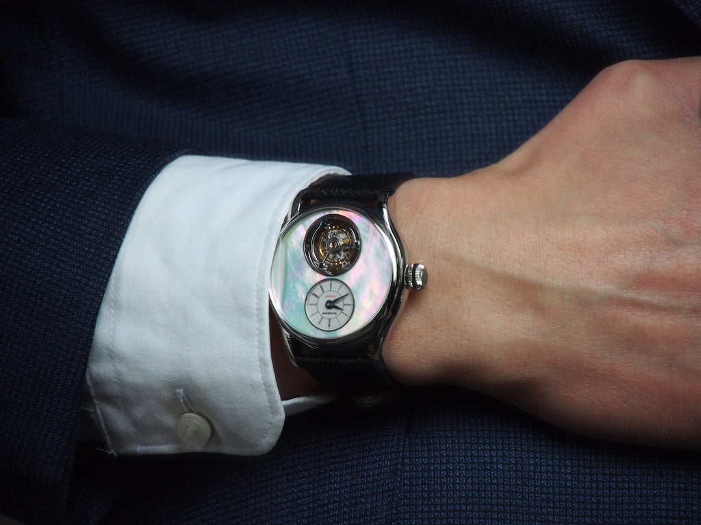 Merkur Tourbillon Mother of Pearl Dial