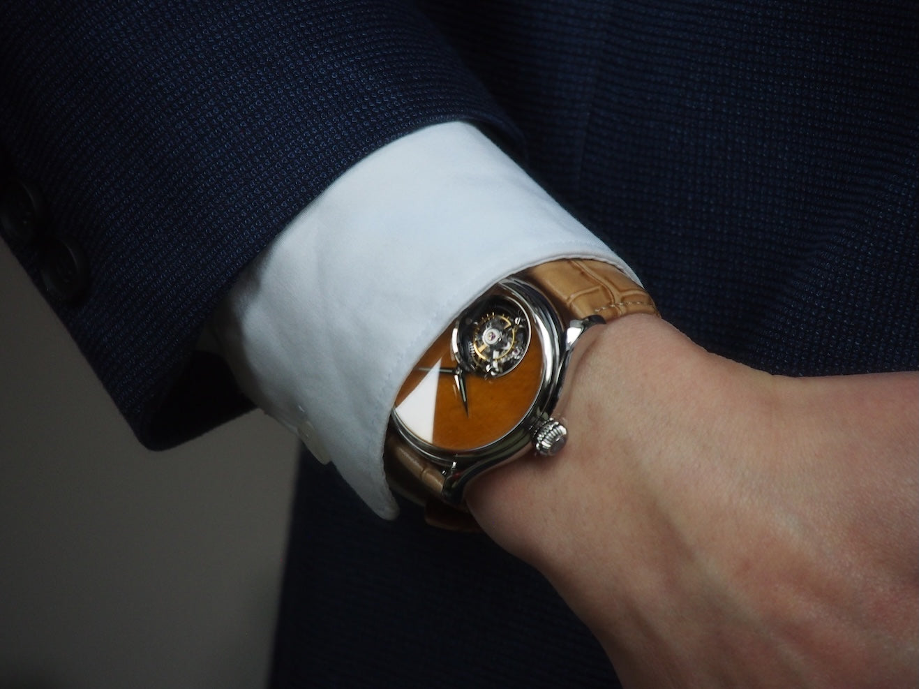 Merkur Tourbillon Natural Stone Dial