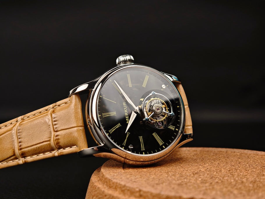 Merkur Tourbillon Glass Transparent Dial