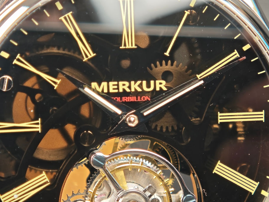 Merkur Tourbillon Glass Transparent Dial
