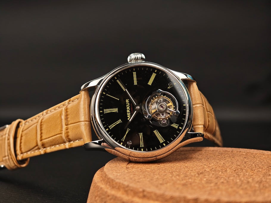 Merkur Tourbillon Glass Transparent Dial