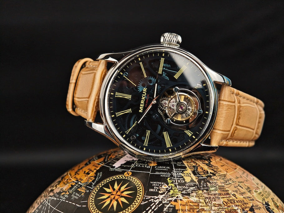 Merkur Tourbillon Glass Transparent Dial