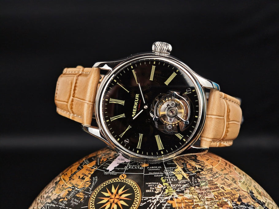 Merkur Tourbillon Glass Transparent Dial