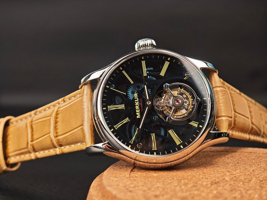 Merkur Tourbillon Glass Transparent Dial