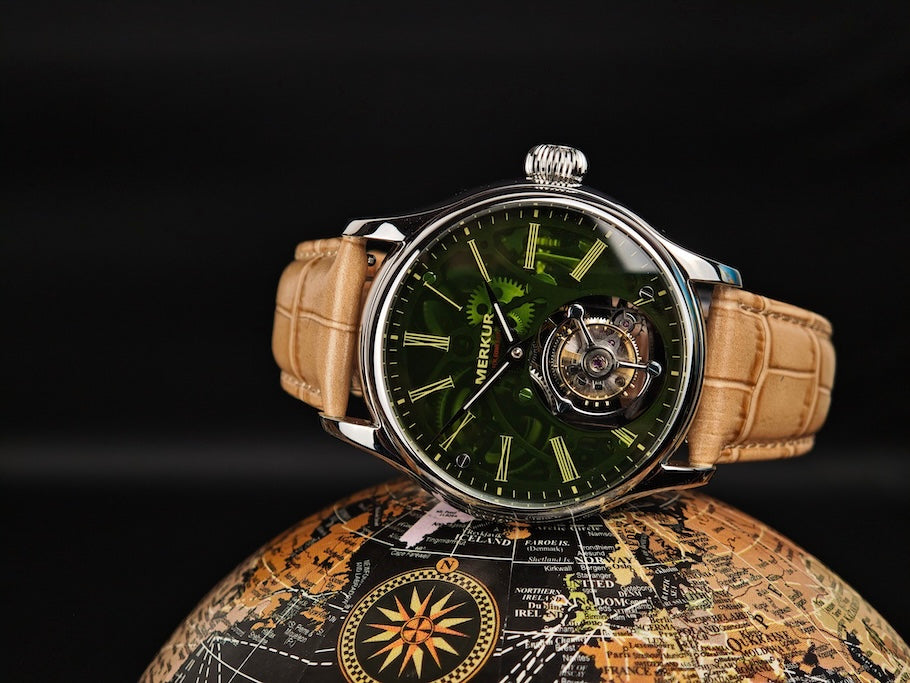 Merkur Tourbillon Glass Transparent Dial