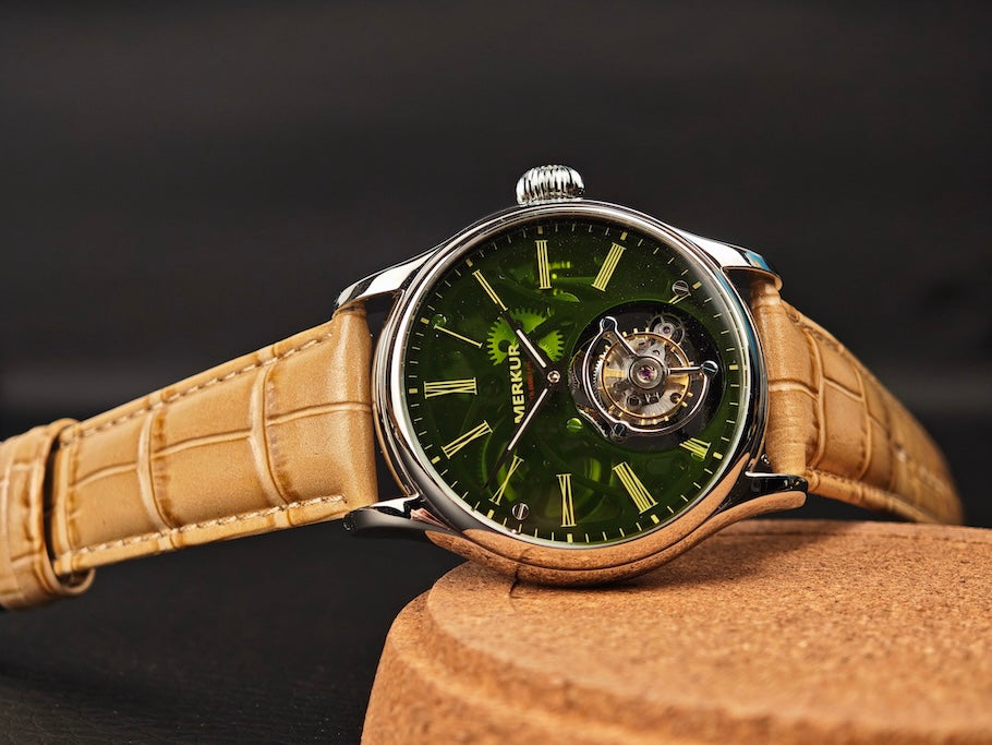 Merkur Tourbillon Glass Transparent Dial