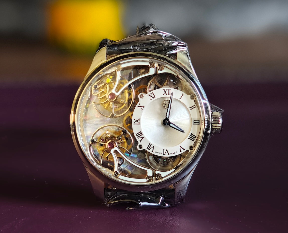 Oriental Cherry Double tourbillon Sakura white dial